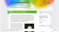 Desktop Screenshot of love-and-harmony.org